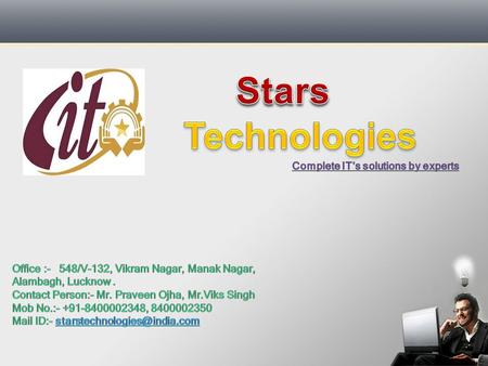 Stars Technologies Stars Technologies established in the year 2012, is an Information Technology company primarily into selling of Branded and Assembled.
