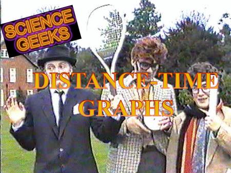 DISTANCE-TIME GRAPHS z A straight line shows an object moving at a constant speed! z The steeper the line, the faster the object is moving! Work out.