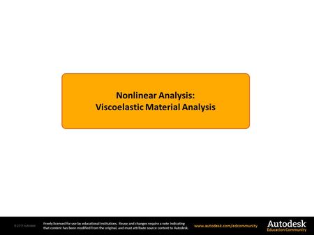 Viscoelastic Material Analysis