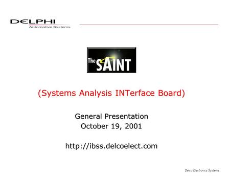 (Systems Analysis INTerface Board)