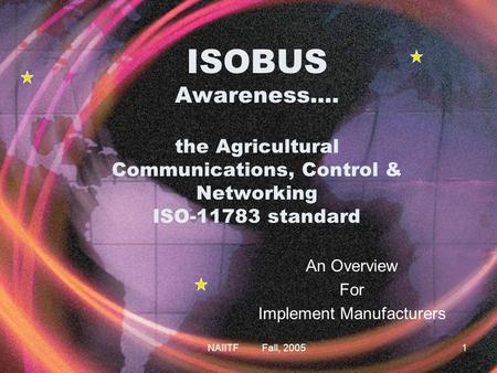 ISOBUS An Overview For Implement Manufacturers