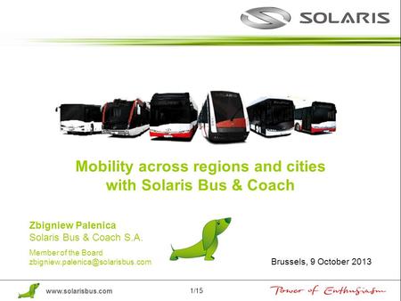 Mobility across regions and cities with Solaris Bus & Coach