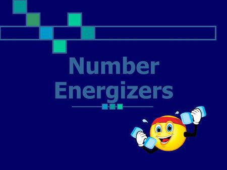 Number Energizers.
