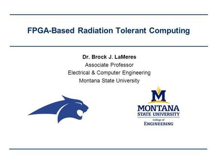 FPGA-Based Radiation Tolerant Computing