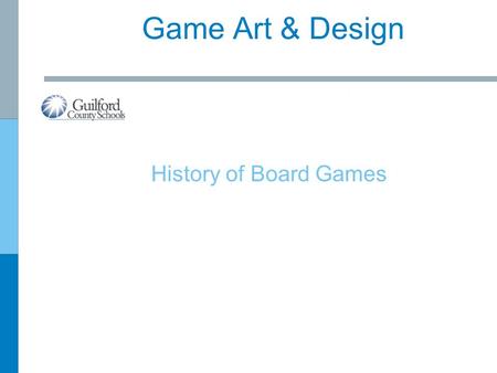 Game Art & Design History of Board Games.