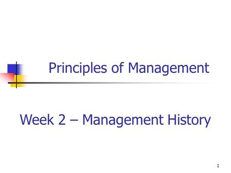 Principles of Management