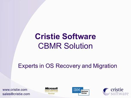 Experts in OS Recovery and Migration