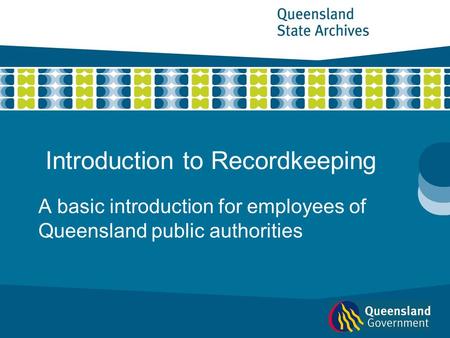 Introduction to Recordkeeping