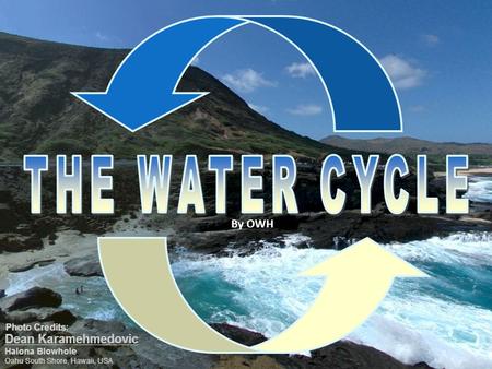THE WATER CYCLE By OWH.