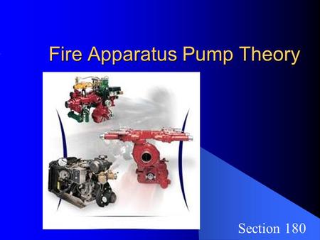 Fire Apparatus Pump Theory