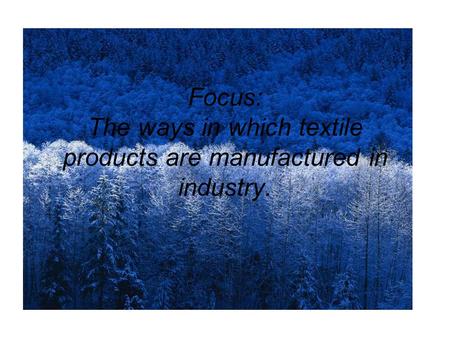 Processes and Manufacture
