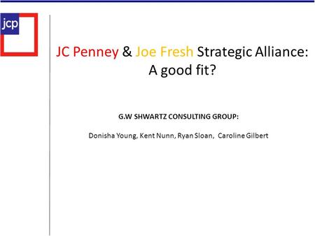 JC Penney & Joe Fresh Strategic Alliance: A good fit?