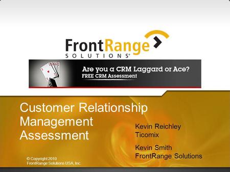Customer Relationship Management Assessment