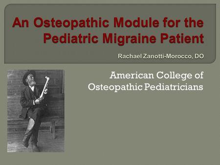 American College of Osteopathic Pediatricians