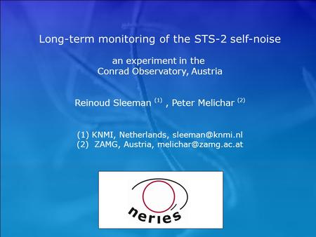 Long-term monitoring of the STS-2 self-noise