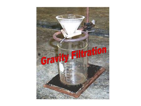 When do we use Gravity Filtration? Filtration is the separation method of choice when the phases to be separated are a solid (precipitate) and a liquid.