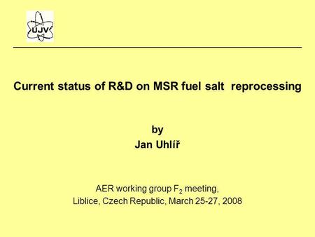 Current status of R&D on MSR fuel salt reprocessing
