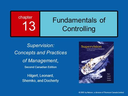 Fundamentals of Controlling