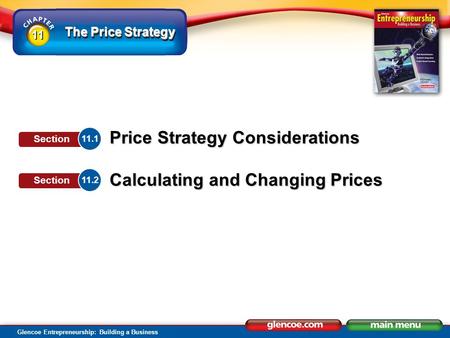 Section Objectives Identify factors that affect price strategy.