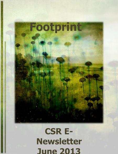 Footprint CSR E-Newsletter June 2013.