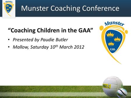 Munster Coaching Conference