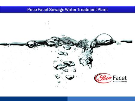 Peco Facet Sewage Water Treatment Plant