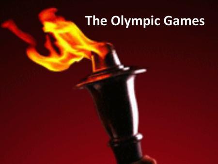 The Olympic Games. Long ago ancient Greeks often waged wars. The ruler of a small state, Elis, wanted to live in peace with all neighbors. He was a good.