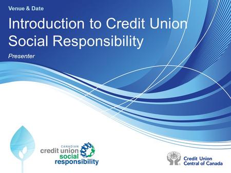 Introduction to Credit Union Social Responsibility