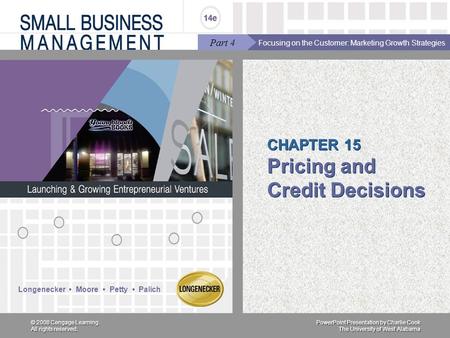 CHAPTER 15 Pricing and Credit Decisions