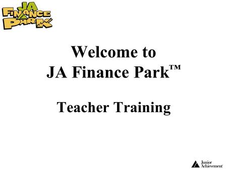 Welcome to JA Finance Park™