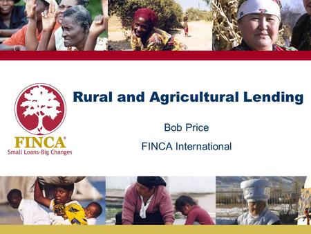 Rural and Agricultural Lending