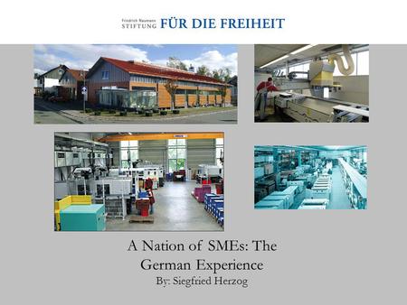 A Nation of SMEs: The German Experience By: Siegfried Herzog.