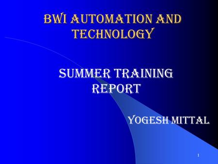 BWI Automation and Technology