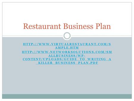 AMPLE.HTM  ALLBUSINESS/WP- CONTENT/UPLOADS/GUIDE_TO_WRITING_A _KILLER_BUSINESS_PLAN.PDF.