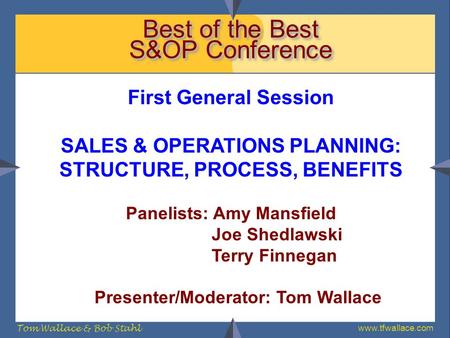 Best of the Best S&OP Conference