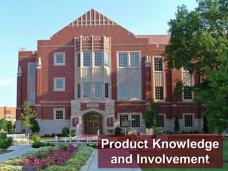 Product Knowledge and Involvement