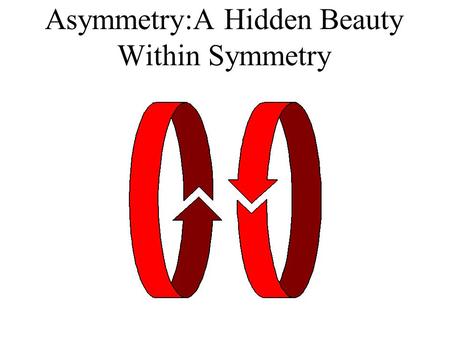 Asymmetry:A Hidden Beauty Within Symmetry 1. Introduction 2. The Motif: Types of Symmetries I. Bilateral II. Translational III. Rotational 3. Variation.