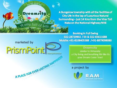 A project by marketed by Dreamsity similar to Virtuosity a City living and breathing life like its your Dream Come True!Dreamsity similar to Virtuosity.