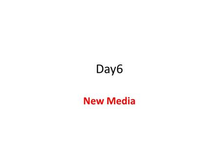 Day6 New Media. Viral marketing A viral campaign is a marketing blitz that essentially creates a content which is cool and interesting enough that consumers.
