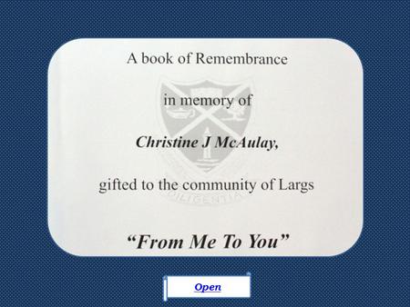 Open. I n remembrance of those we love In loving memory of my father Hugh Barr In memory of our mother Elizabeth B Murdoch Words Of Dedication April January.