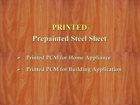 Prepainted Steel Sheet