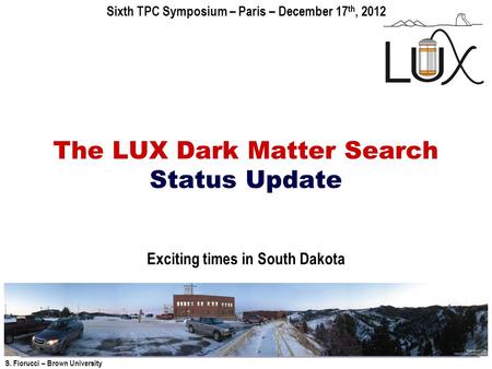 The LUX Dark Matter Search Status Update
