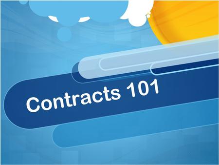 Contracts 101.