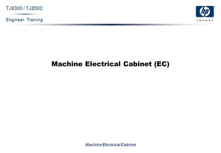 Engineer Training Machine Electrical Cabinet TJ8300 / TJ8500 Machine Electrical Cabinet (EC)