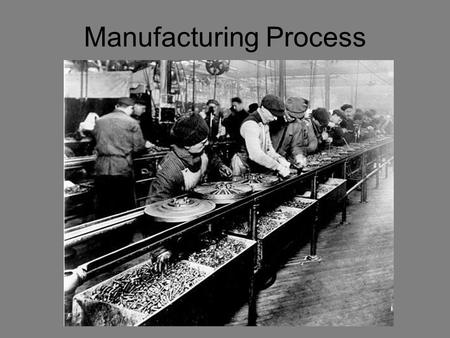 Manufacturing Process. Corporate Structure Research and Development.