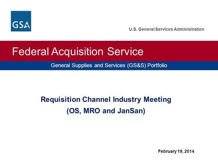 Requisition Channel Industry Meeting