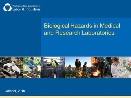 Biological Hazards in Medical and Research Laboratories October, 2010.