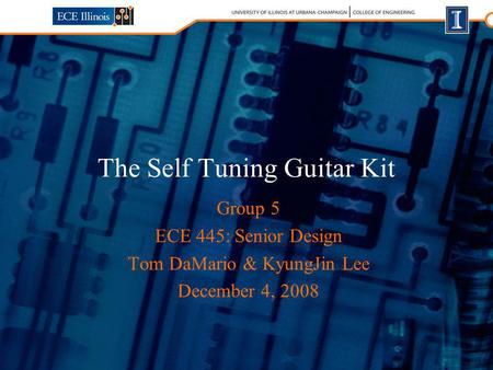The Self Tuning Guitar Kit
