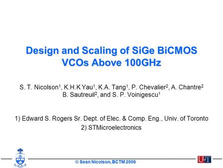 Design and Scaling of SiGe BiCMOS VCOs Above 100GHz