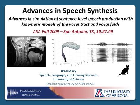Advances in Speech Synthesis
